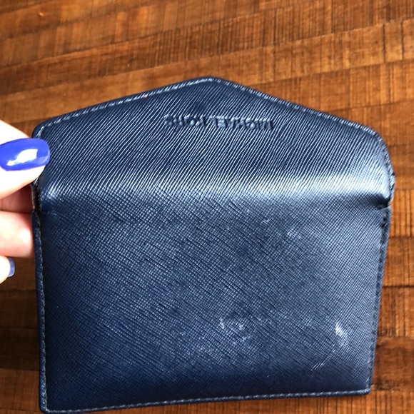 Michael Kors flap card holder in navy - Picture 4 of 4